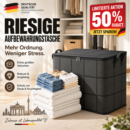 💥 50 % RABATT – WERKSABVERKAUF 📦 Faltbare Aufbewahrungstasche – wasserabweisend, staubgeschützt, extra groß & leicht zu transportieren 🌟