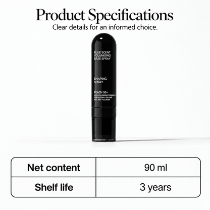 🍑✨ Peach-Scented Volumising Spray – long-lasting hold and added fullness; a lightweight styling spray for smooth, flat hair.