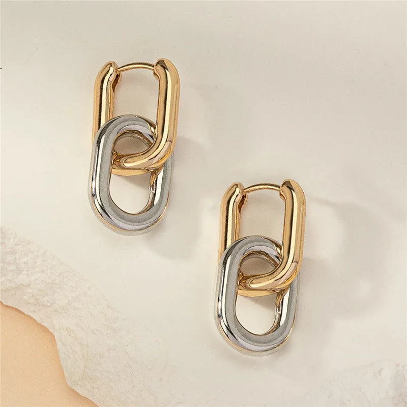 Zenvalora® 2PC Simple and Fashionable U-shaped Earrings Exquisite Women's Daily Leisure Party Earrings Outdoor Festival Gifts-030