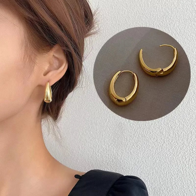 Zenvalora® 2PC Simple and Fashionable U-shaped Earrings Exquisite Women's Daily Leisure Party Earrings Outdoor Festival Gifts-030