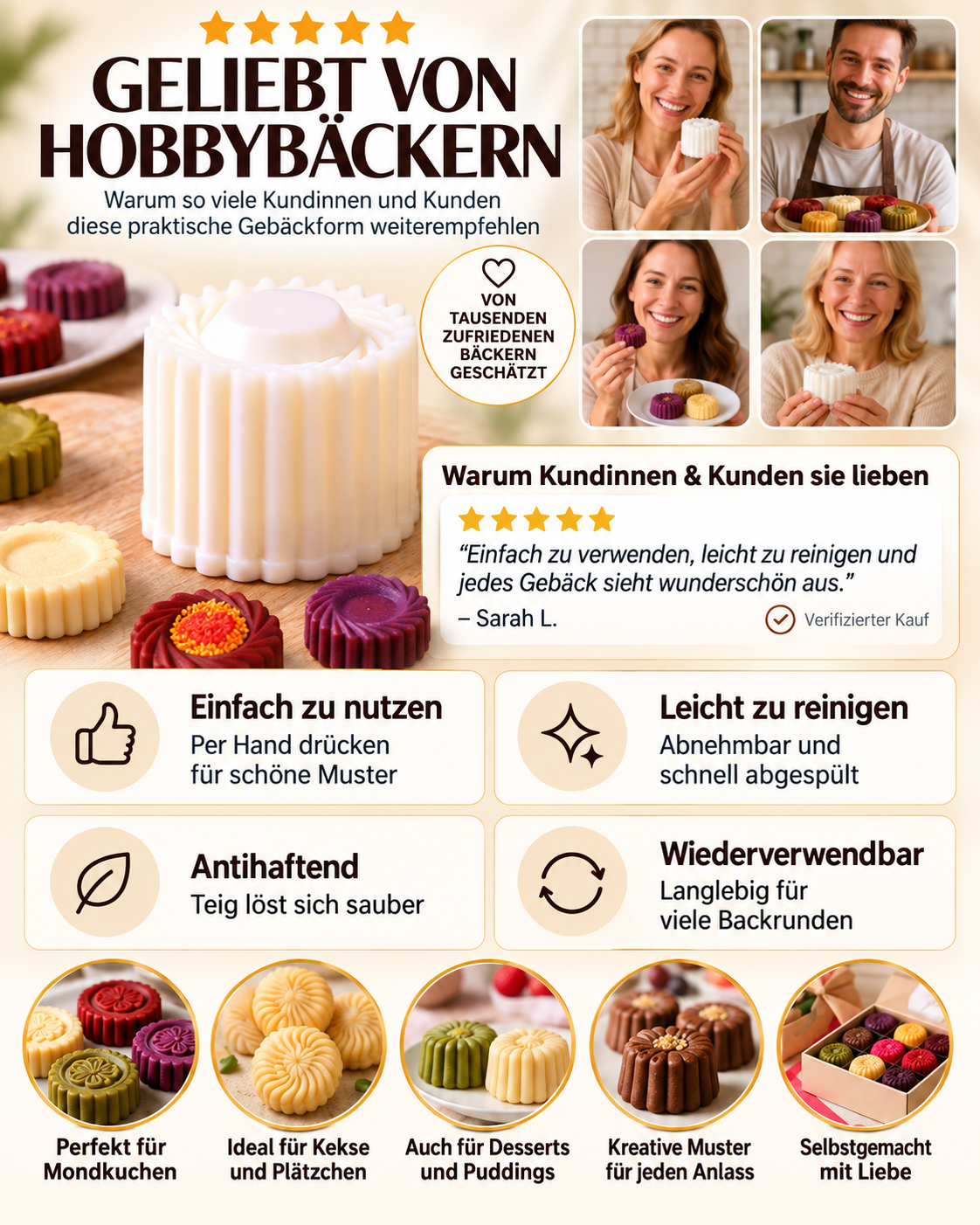 🍪Kreative doppelseitige Gebäckform